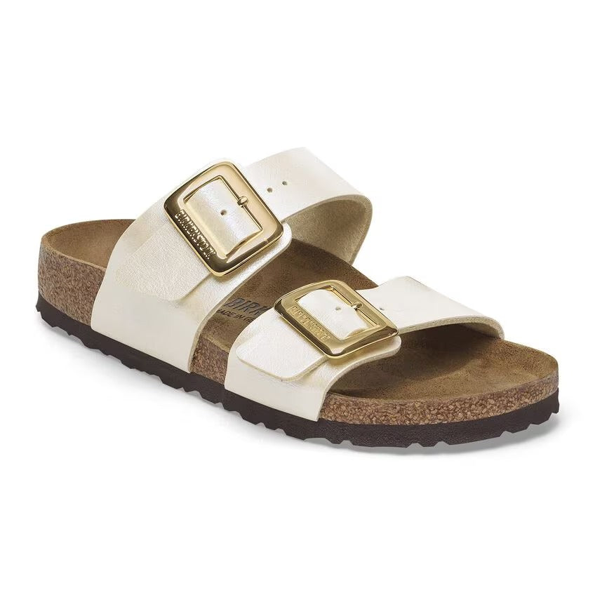 Birkenstock 1029492 Sydney Luxe Buckle Birko-Flor - Graceful Pearl White