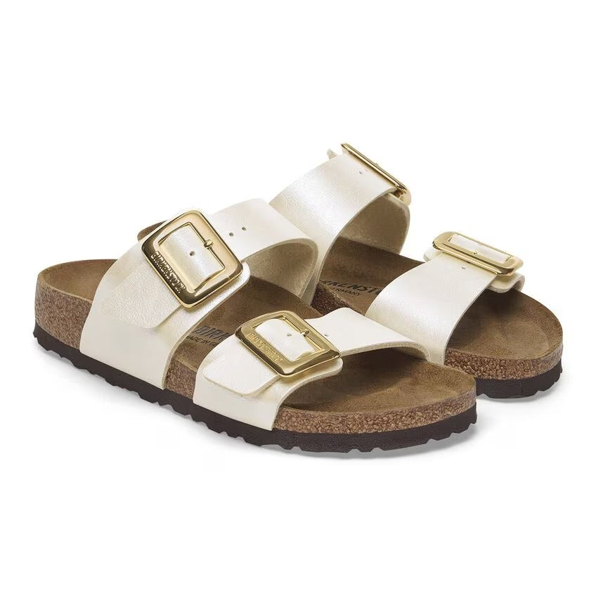 Birkenstock 1029492 Sydney Luxe Buckle Birko-Flor - Graceful Pearl White