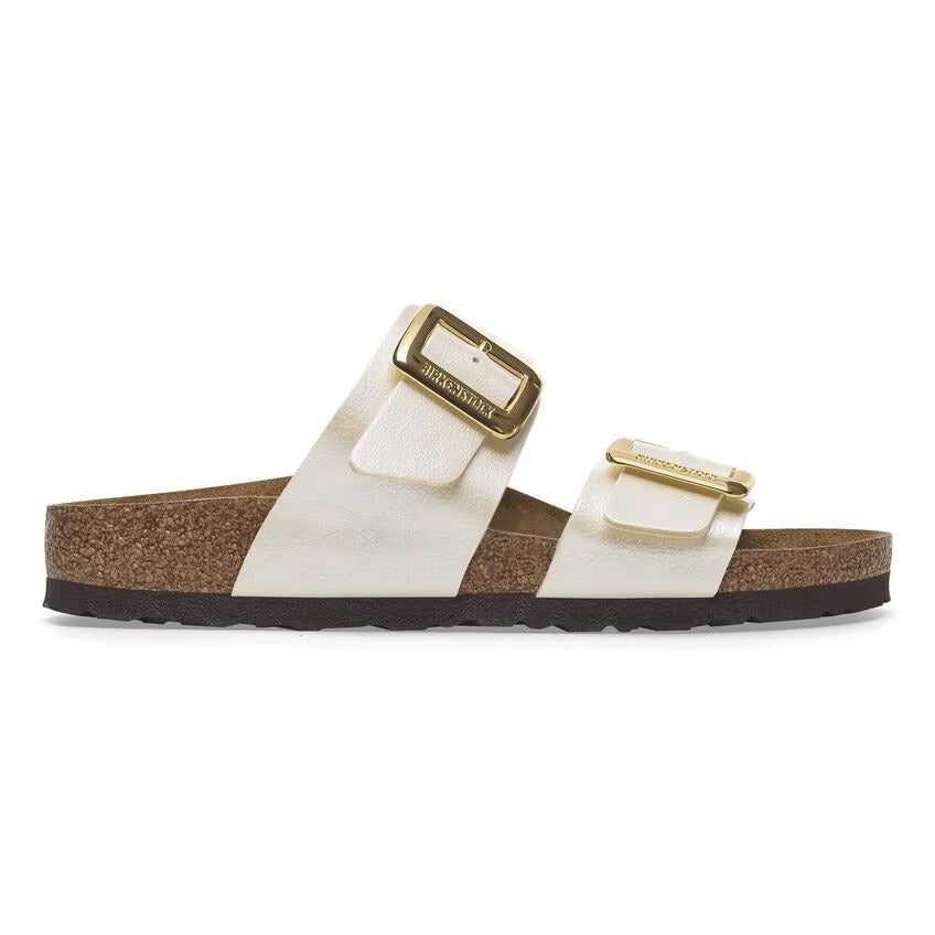 Birkenstock 1029492 Sydney Luxe Buckle Birko-Flor - Graceful Pearl White