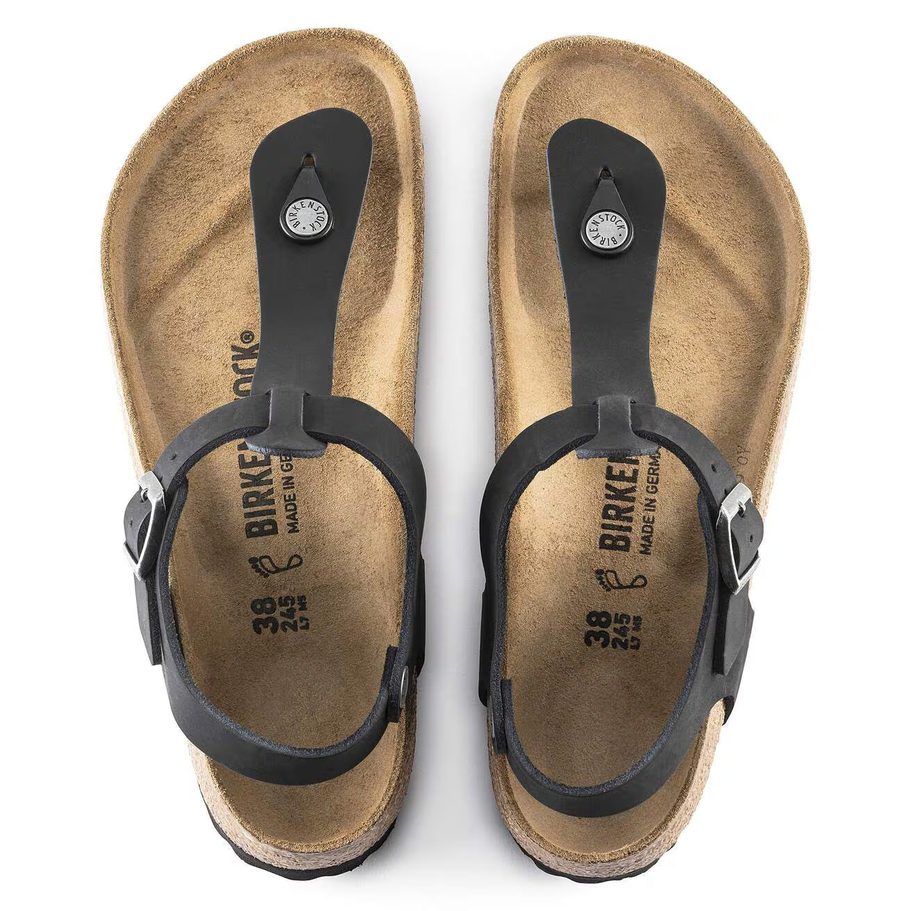 Birkenstock 147111 Kairo Pelle oliata black
