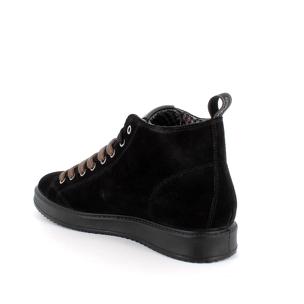 Igi&Co 8634000 Sneakers alte da uomo nero con lacci