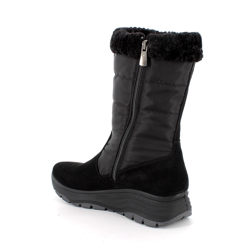 Igi&Co 8657200 Stivali gore-tex con zeppa da donna nero con zip