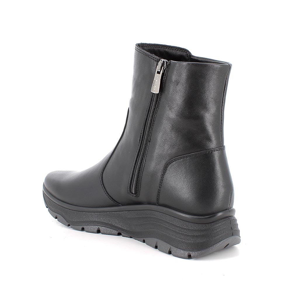 Igi&Co 8657600 Stivaletti con zeppa da donna nero con zip