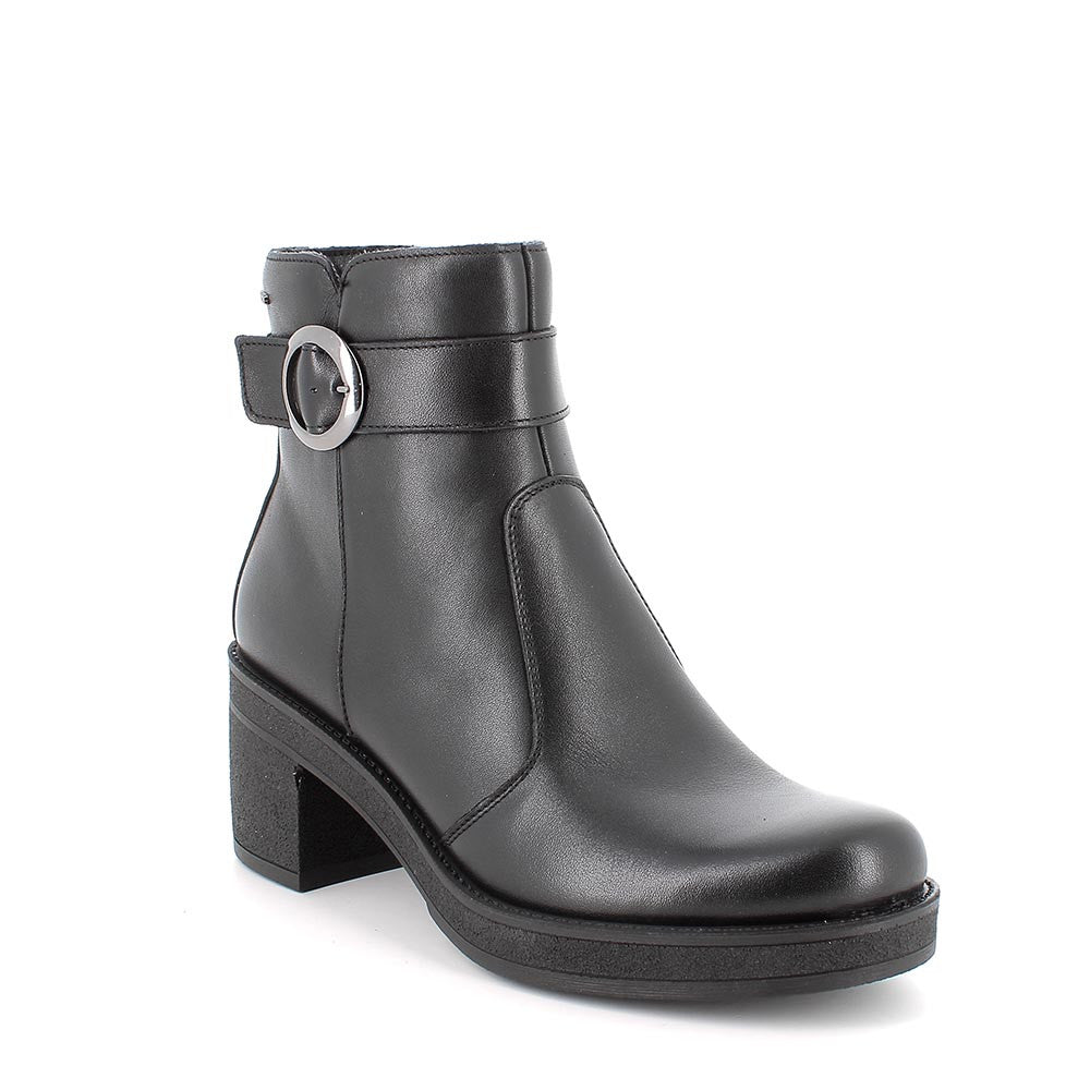 Igi&Co 8660200 Stivaletti con tacco da donna nero con zip