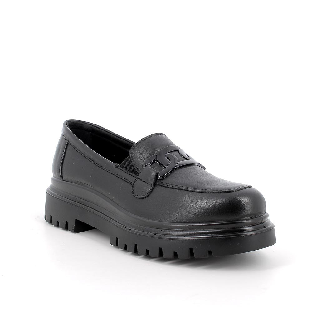 Igi&Co 8663800 Mocassini da donna nero con elastico