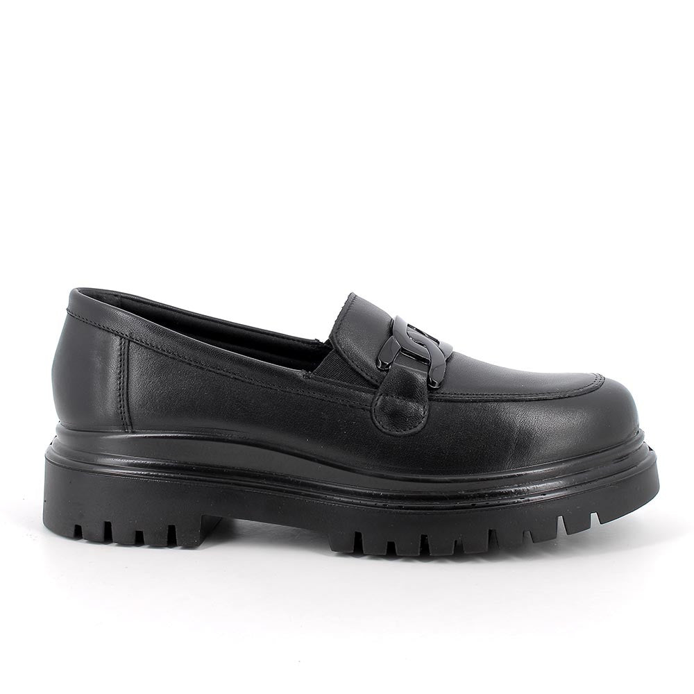 Igi&Co 8663800 Mocassini da donna nero con elastico