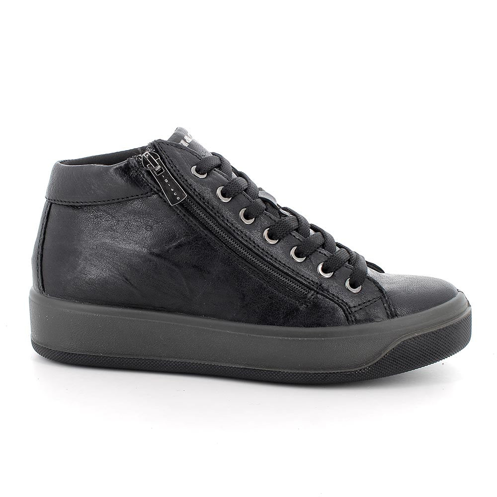 Igi&Co 8670044 Sneakers da donna nero con zip