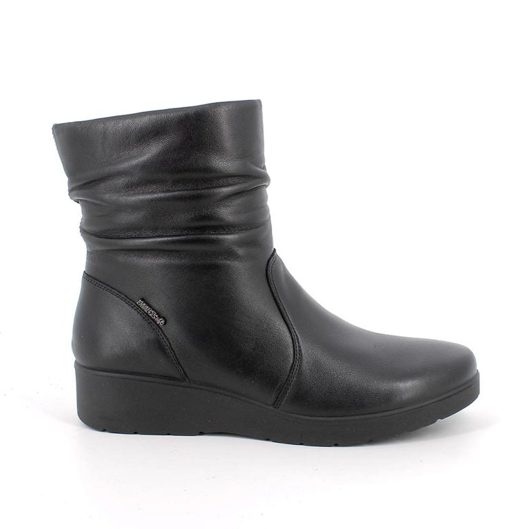 Enval Soft 8761600 Stivaletti con zeppa in pelle da donna nero