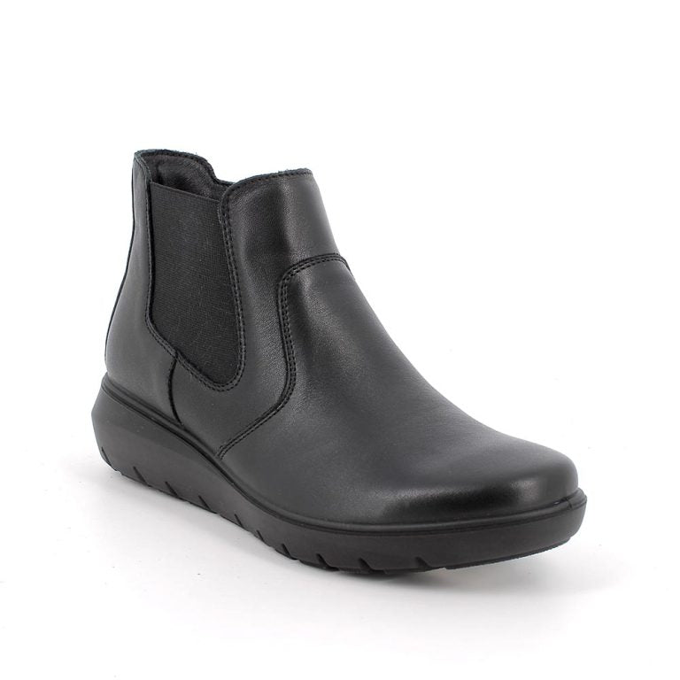 Enval Soft 8773600 Stivaletti neri in pelle da donna