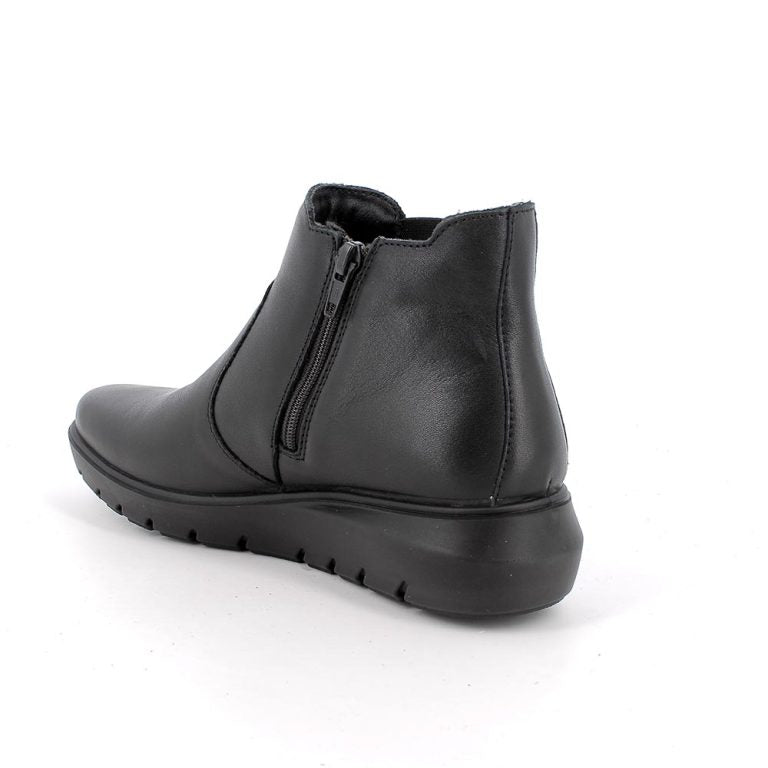 Enval Soft 8773600 Stivaletti neri in pelle da donna