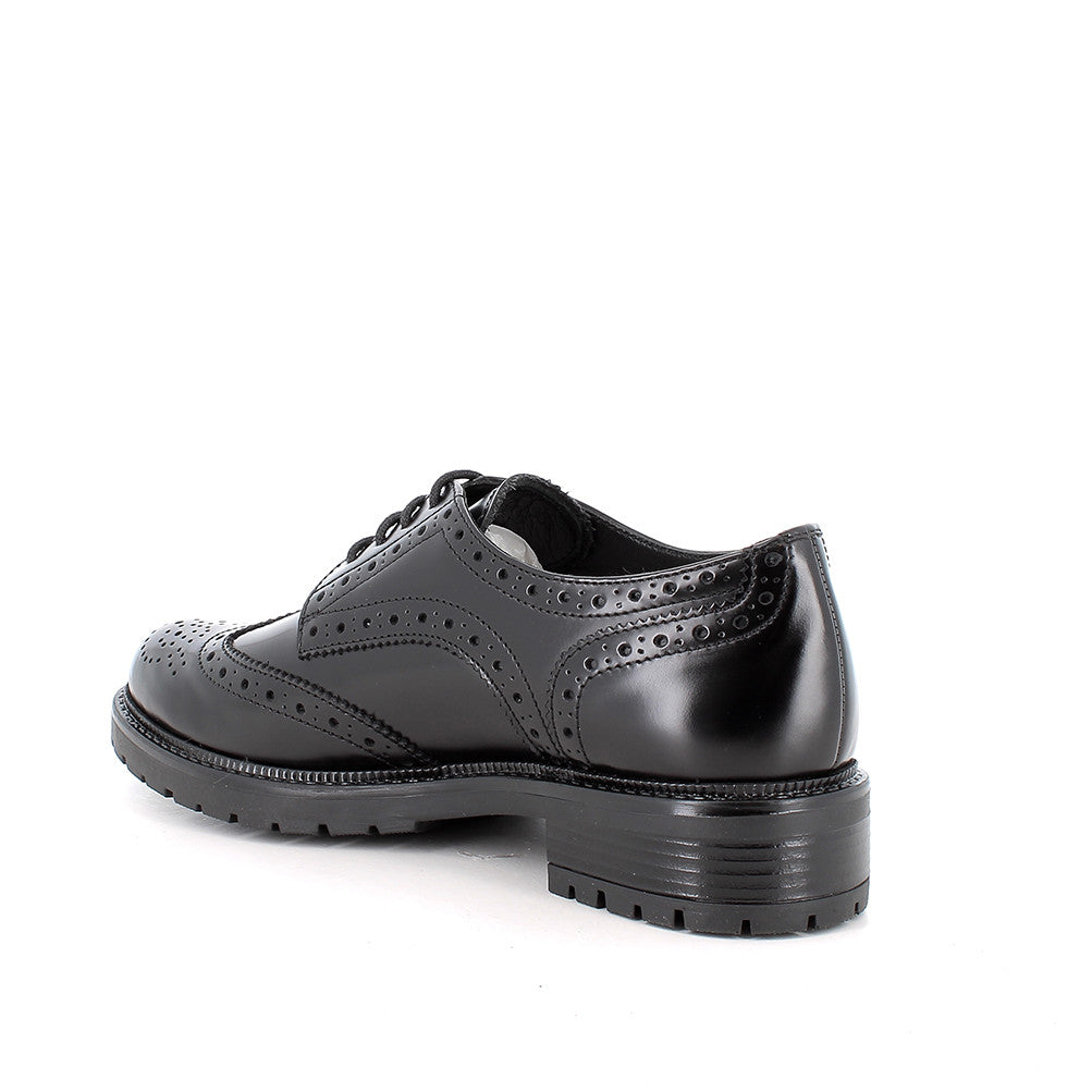 Igi&Co 2185800 Stringate con tacco da donna nero con lacci