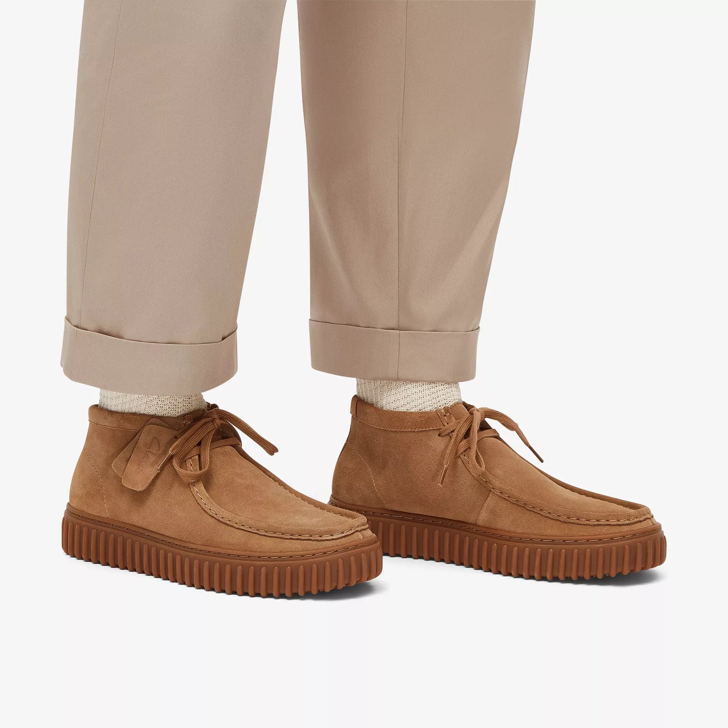 Clarks 26173663 Torhill Hi Camoscio Sabbia Scuro da uomo