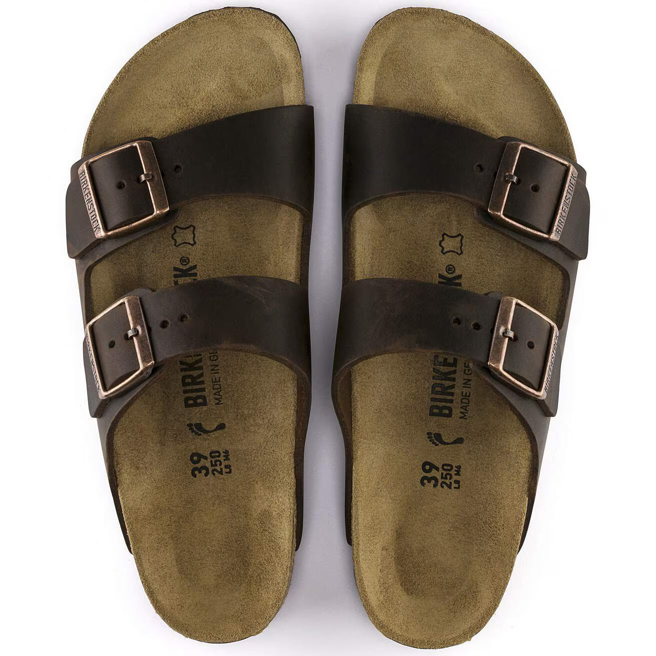Birkenstock 052533 Arizona Pelle oliata habana