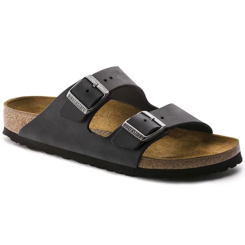 Birkenstock 552113 Arizona Pelle oliata - Black