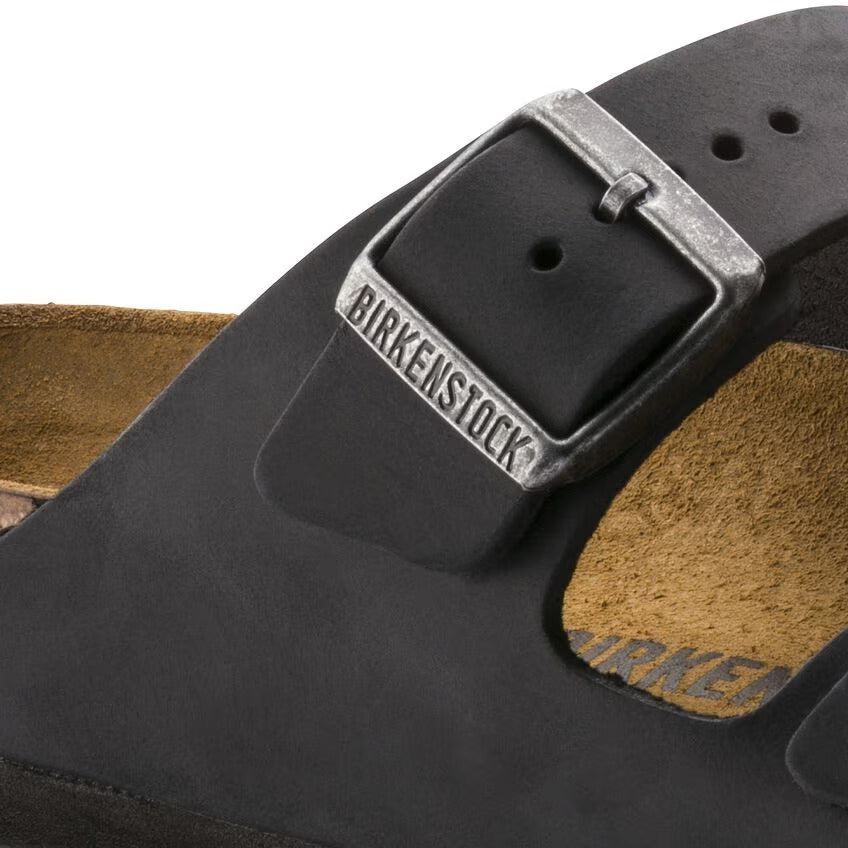 Birkenstock 552113 Arizona Pelle oliata - Black