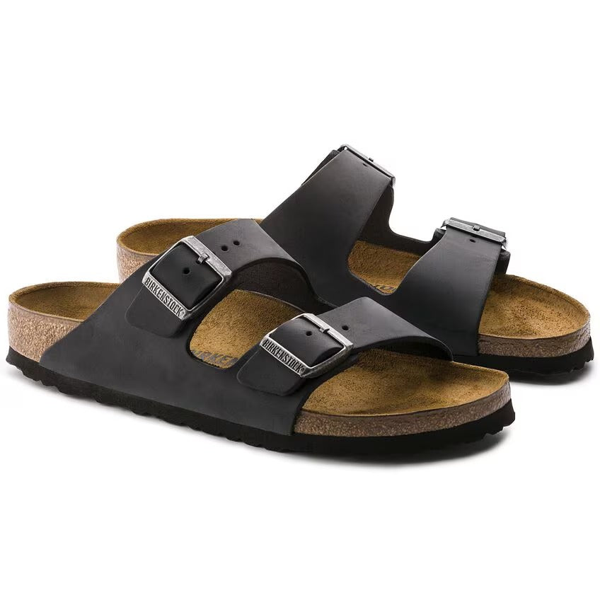 Birkenstock 552113 Arizona Pelle oliata - Black