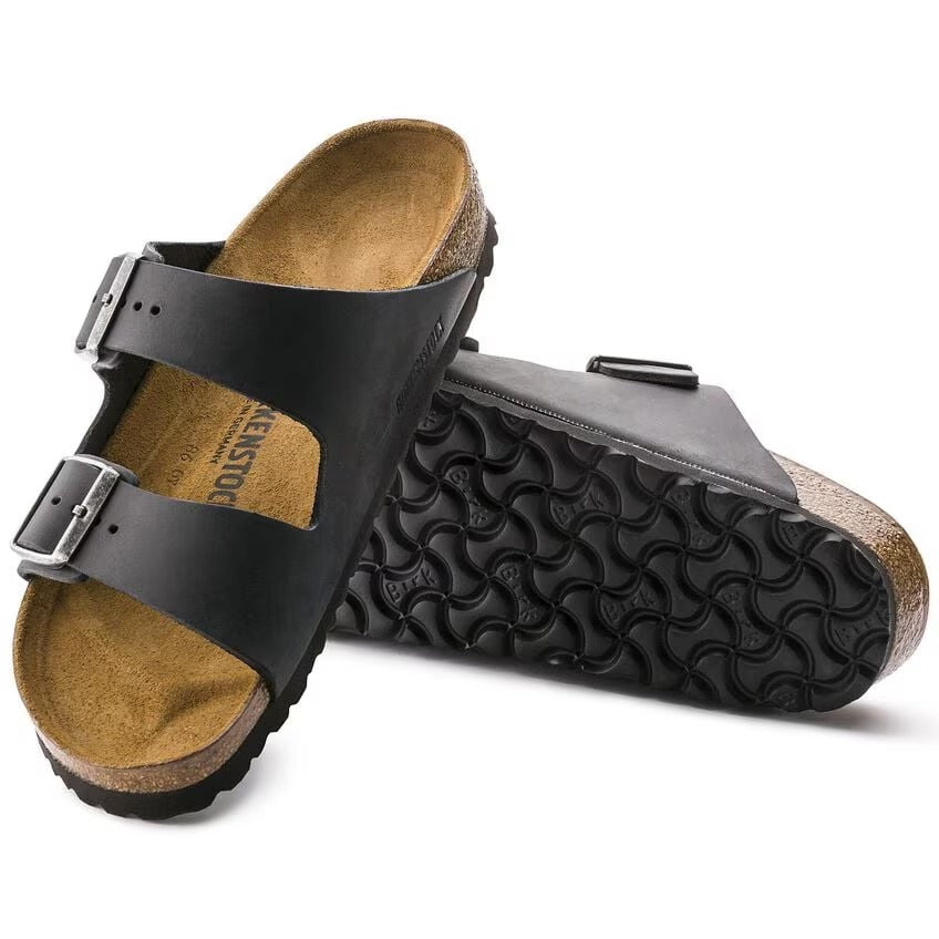 Birkenstock 552113 Arizona Pelle oliata - Black