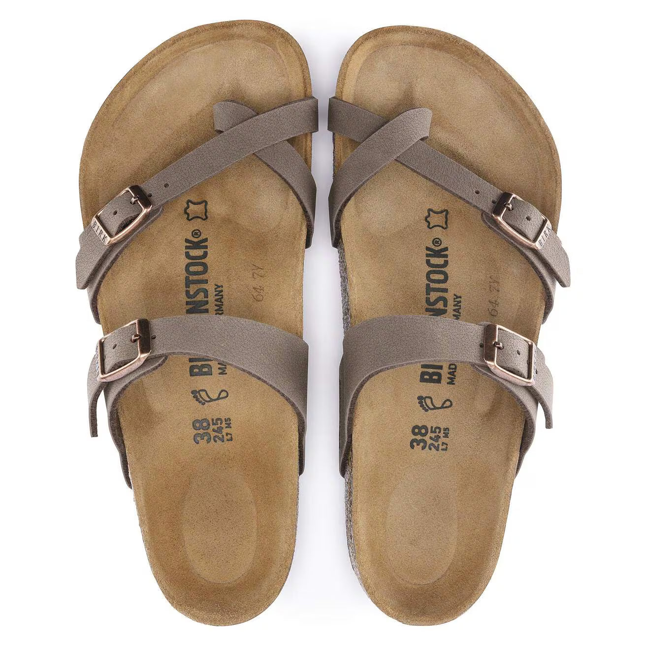 Birkenstock 071061 Mayari Birko-Flor Nubuck mocca