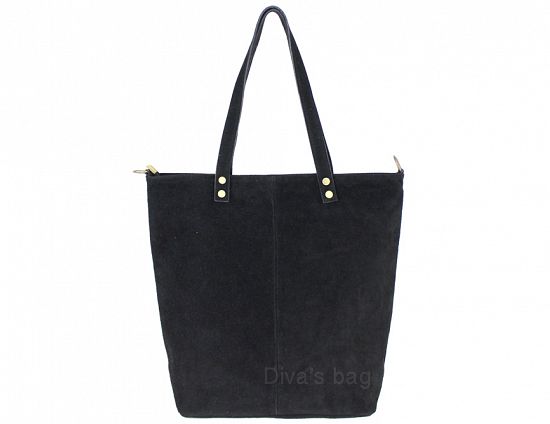 Divas S7112 Alena maxi borsa in pelle scamosciata