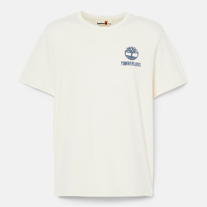 Timberland A5V7K t-shirt con grafica non tinta da uomo