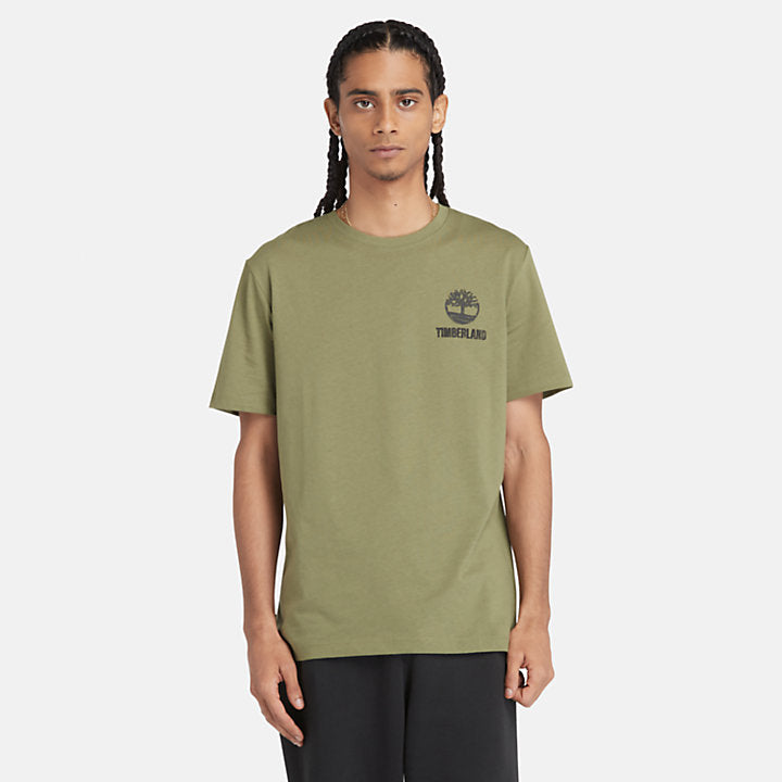 Timberland A5V7K t-shirt con grafica non tinta da uomo