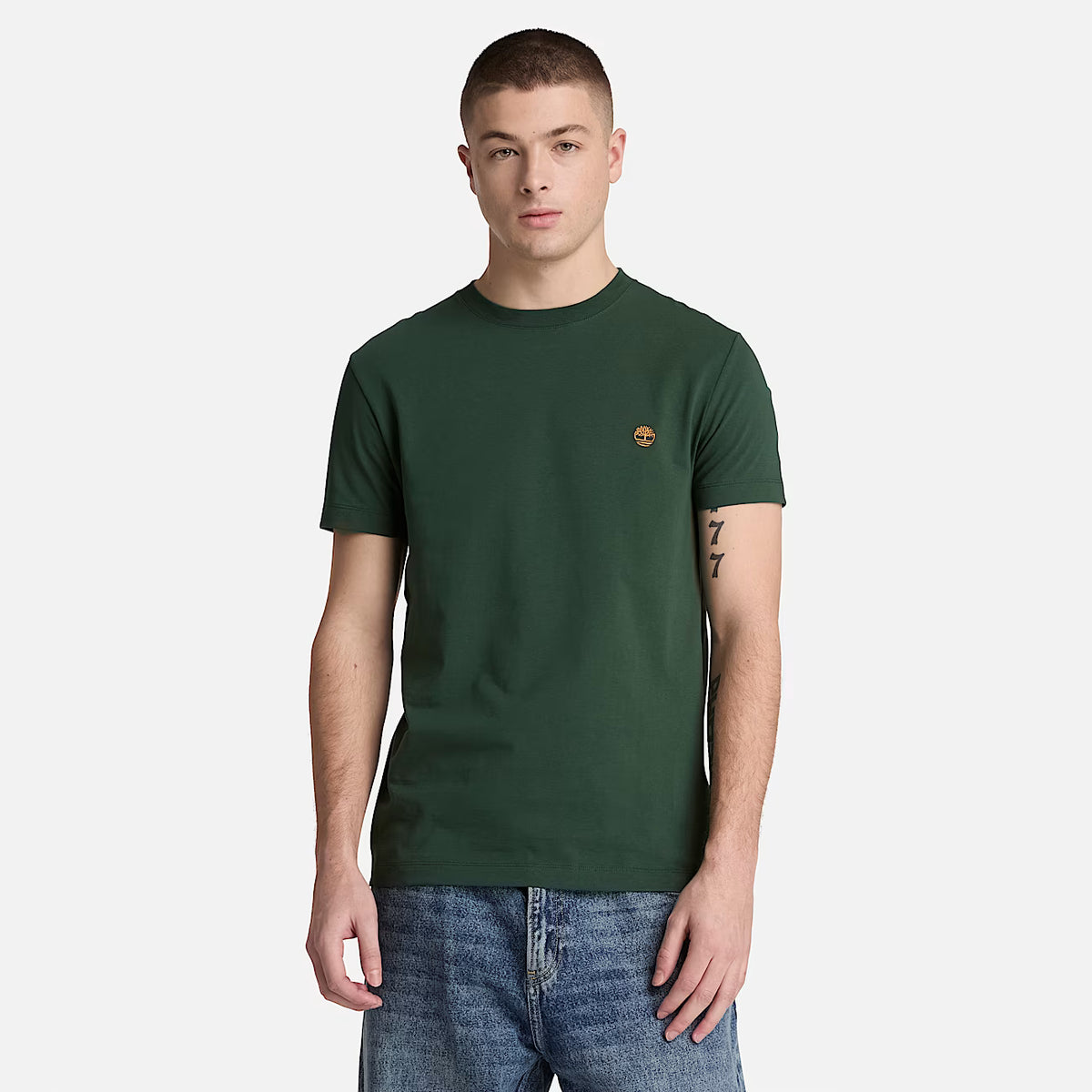 Timberland 0YHBU T-shirt Slim a Maniche Corte Dunstan River da Uomo