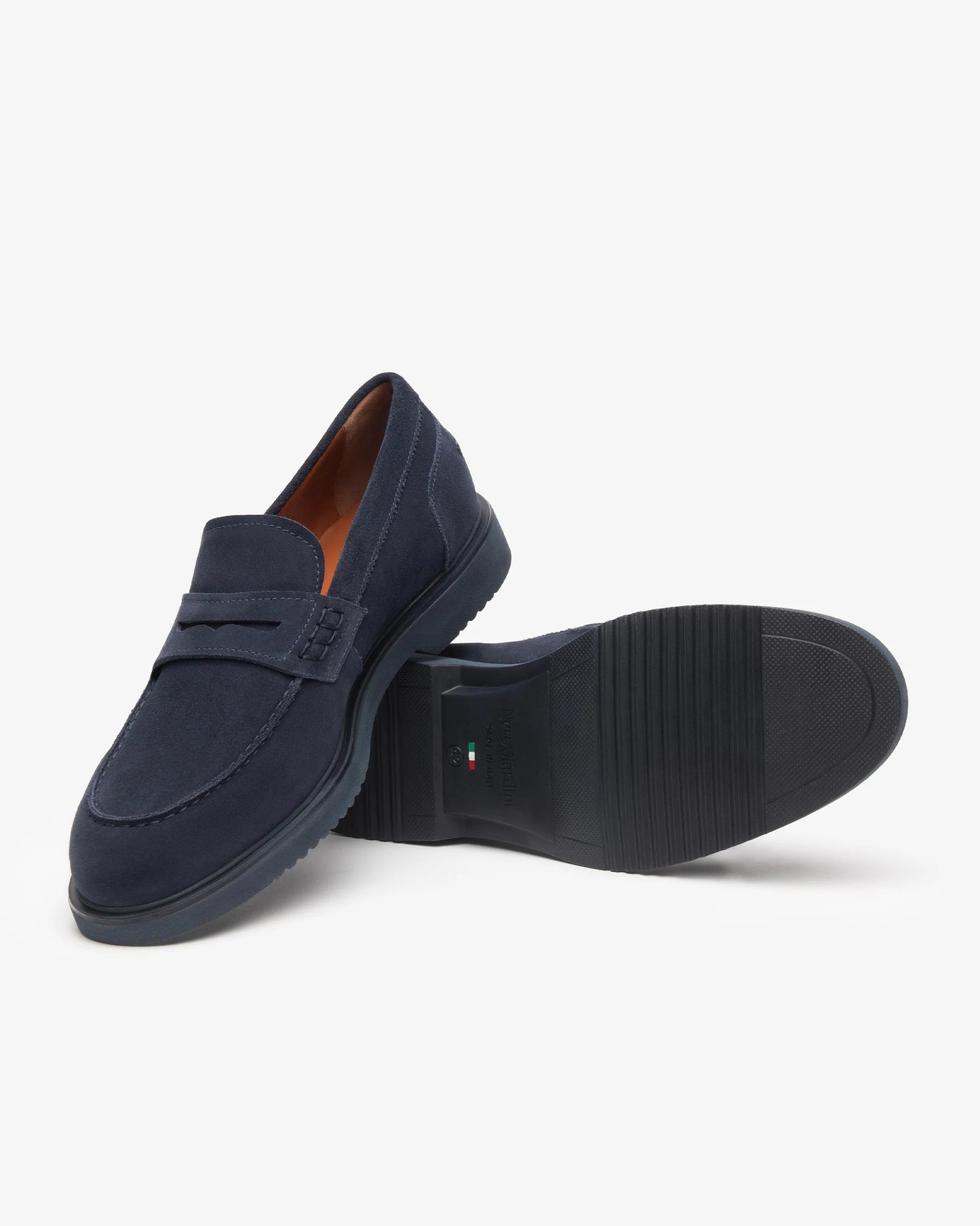 Nero Giardini E500610U mocassini da uomo in pelle scamosciata