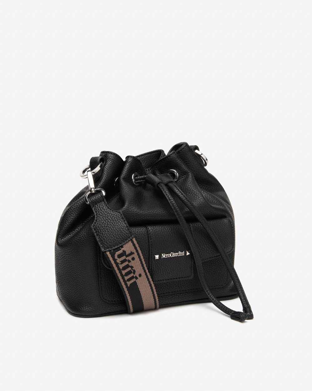 Nero Giardini E543962D Borsa a Secchiello da Donna in Materiale Tecnico