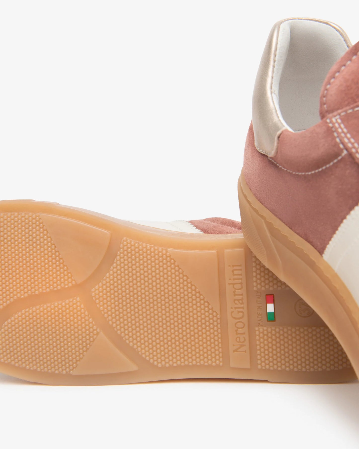 Nero Giardini E613004D Sneakers da donna in pelle scamosciata e pelle