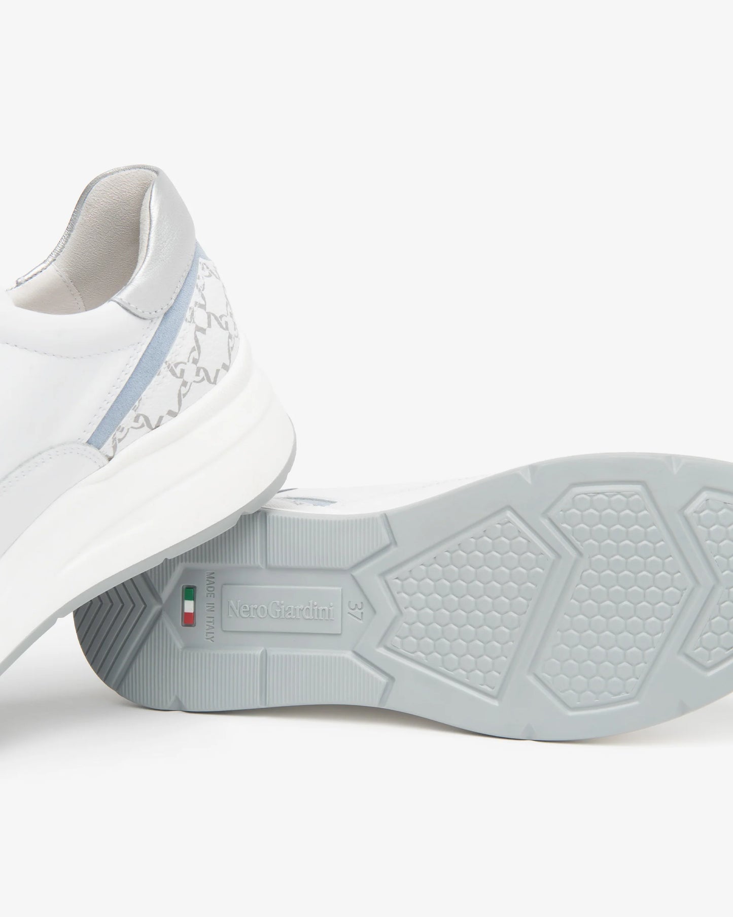 Nero Giardini E615190D Sneakers da donna in pelle e tessuto tecnico