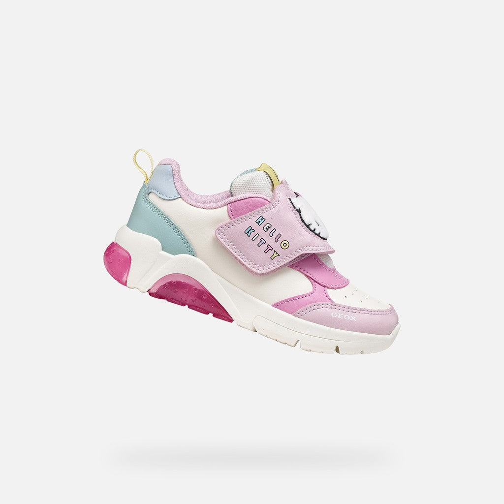 Geox J66M4D 000BC Fadinlight bambina sneakers Hello Kitty con luci