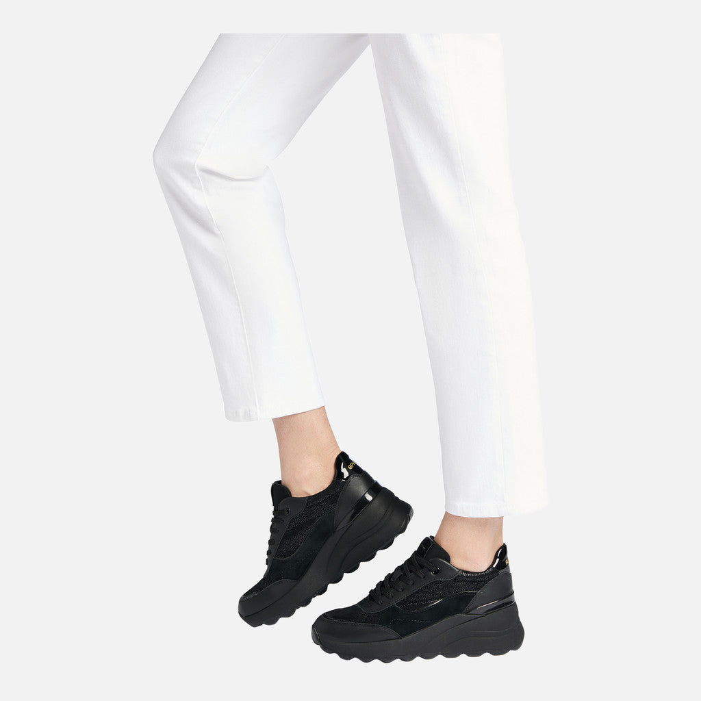 Geox D45WAA 0JS85 sneakers spherica ec13 donna nero