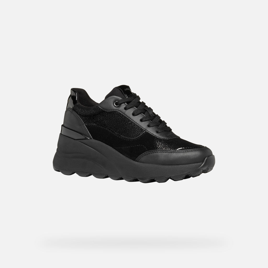Geox D45WAA 0JS85 sneakers spherica ec13 donna nero