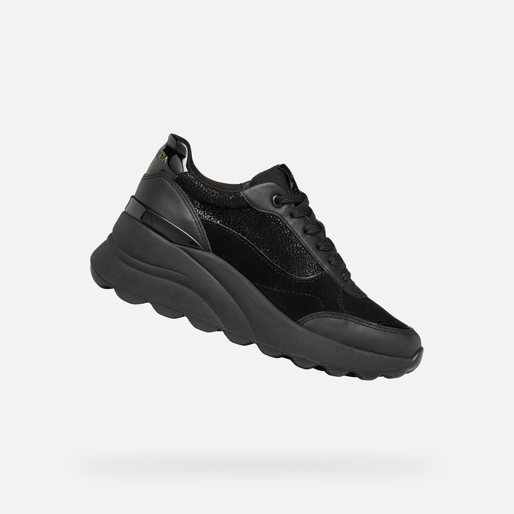 Geox D45WAA 0JS85 sneakers spherica ec13 donna nero