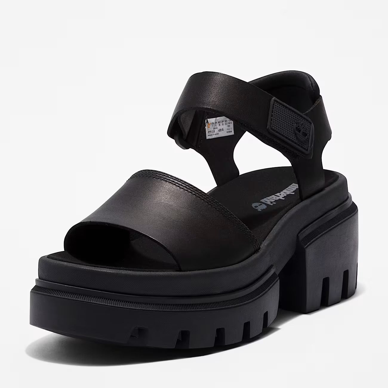 Timberland A5UKZ Sandalo con Cinturino Posteriore Everleigh da Donna in colore nero