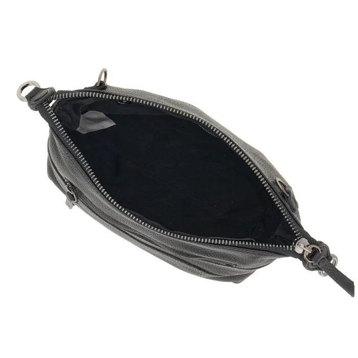 Gabs FUNNY taglia M Borsa a tracolla FUNNY in pelle di vitello martellata con doppia zip