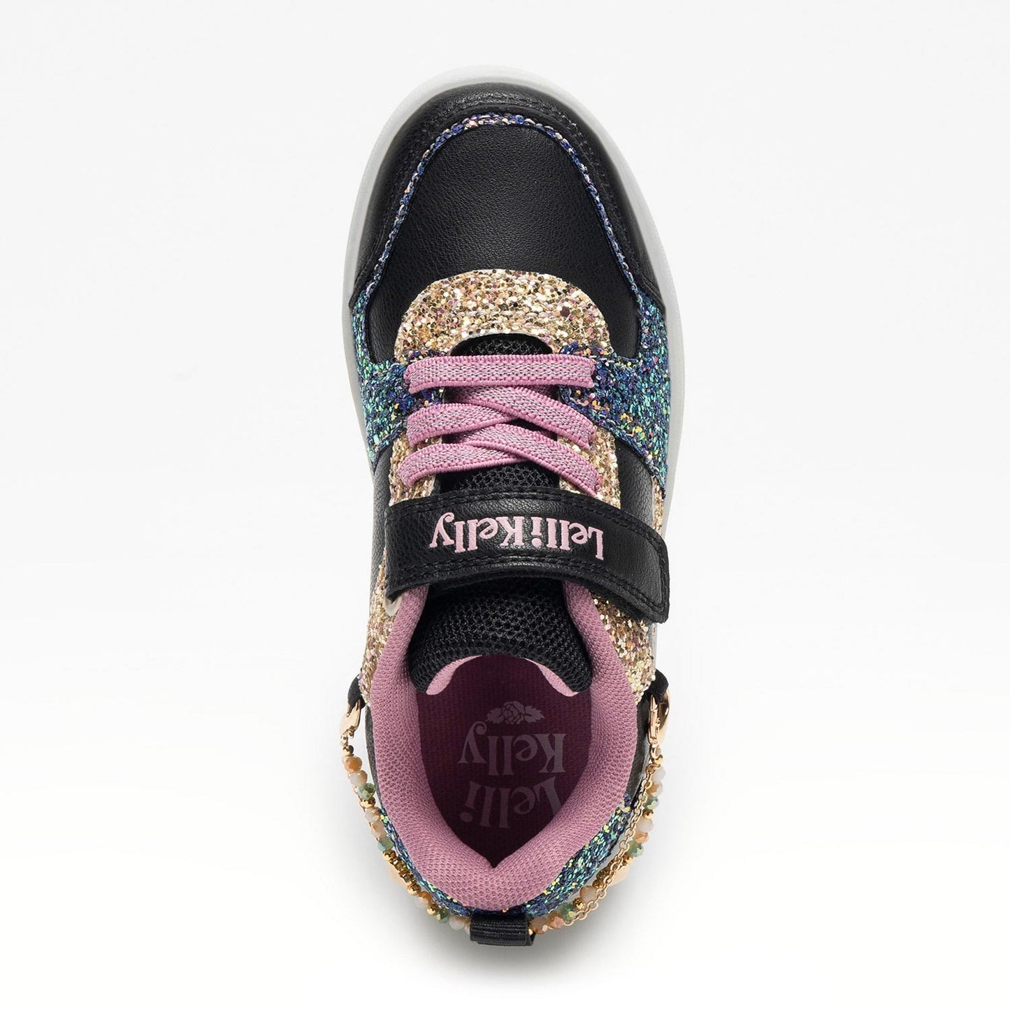 Lelli Kelly LKAA4010 sneakers gioiello grigio/rosa e nero/porpora
