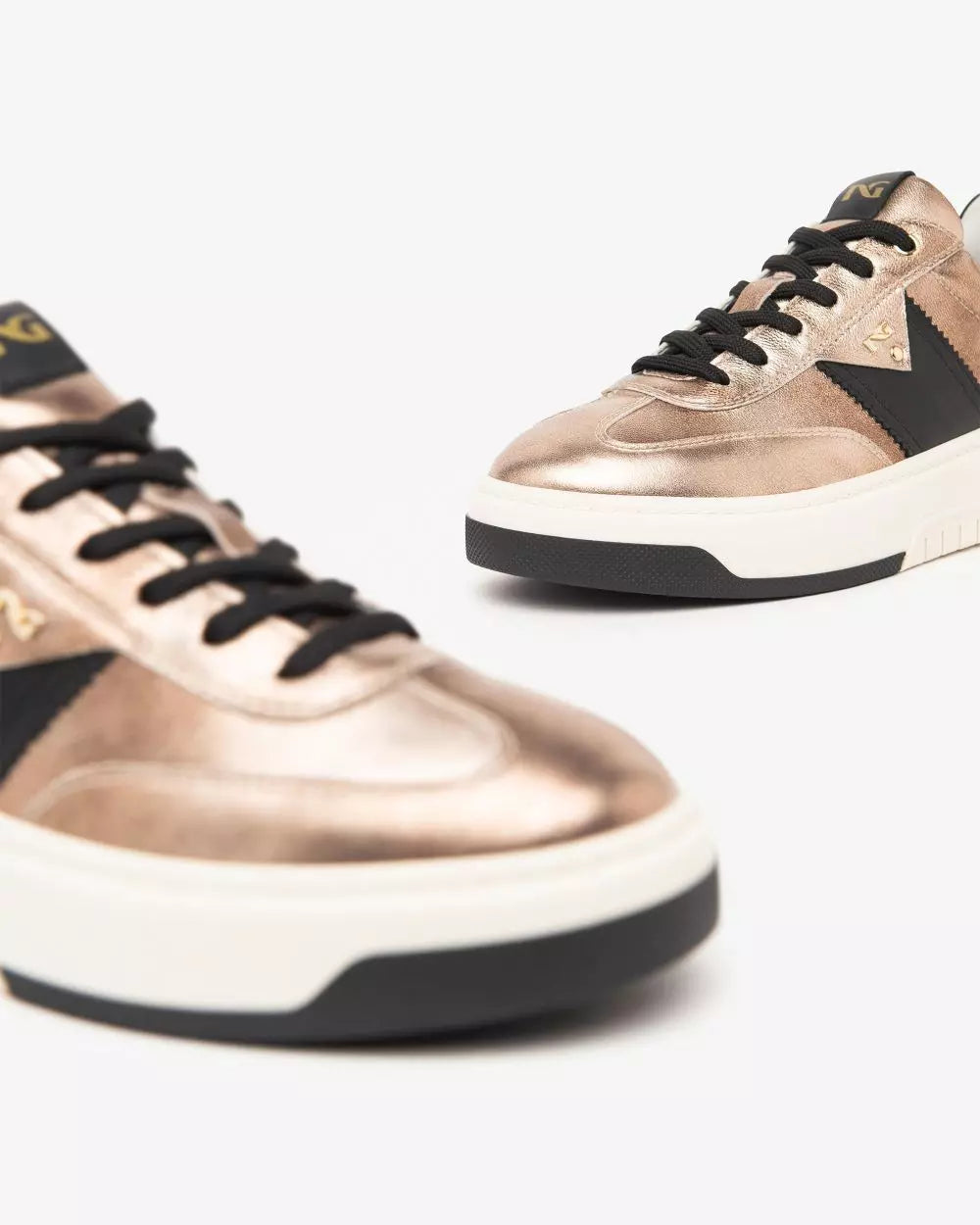 Nero Giardini I411647D Sneakers Donna in Pelle, Materiale Tecnico e Suede