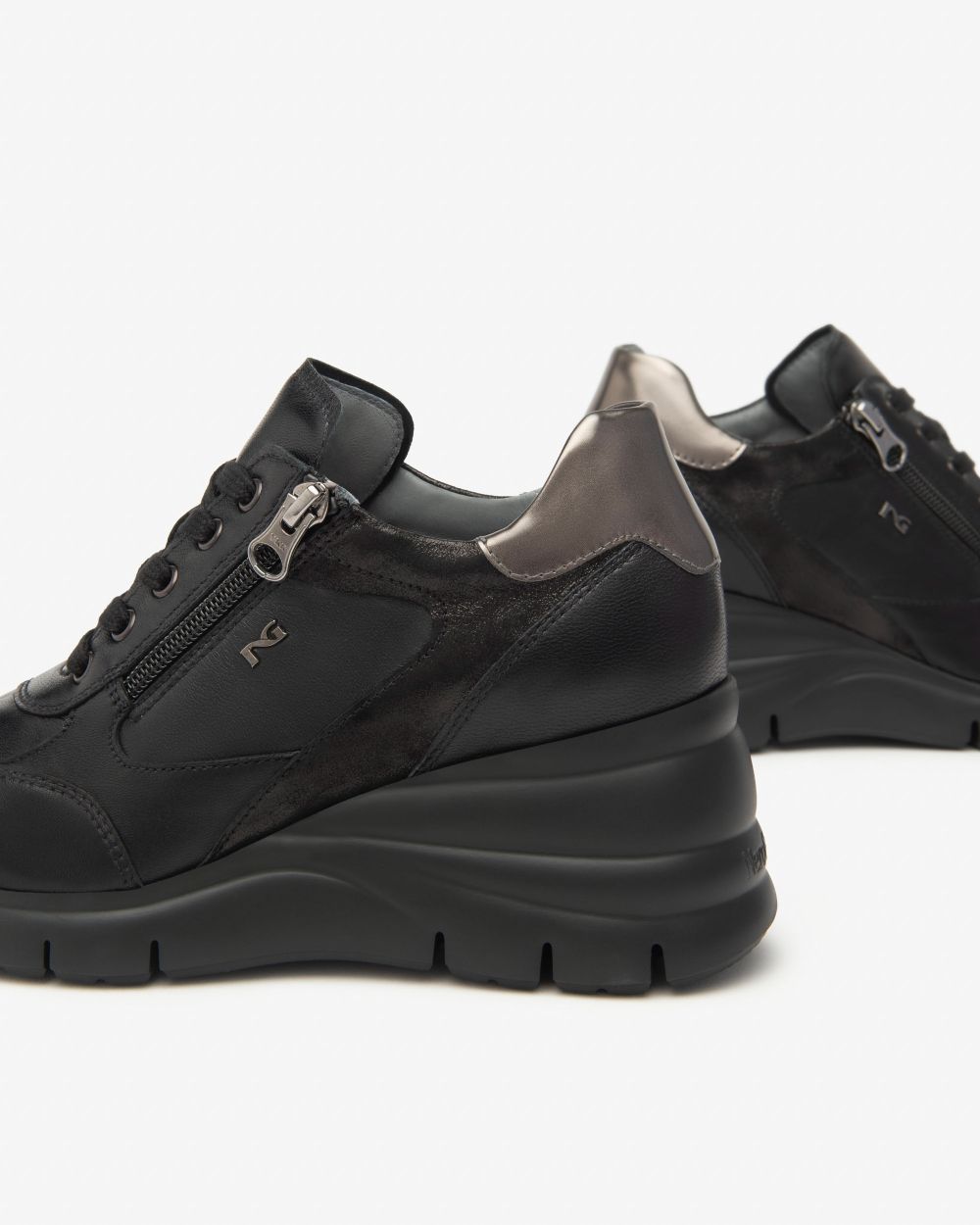 Nero Giardini I514120D Sneakers Donna in Pelle e Materiale Tecnico