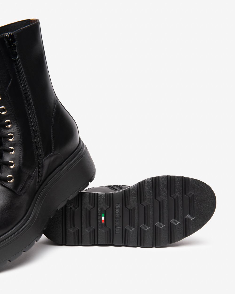 Nero Giardini I514900D Anfibi Donna in Pelle