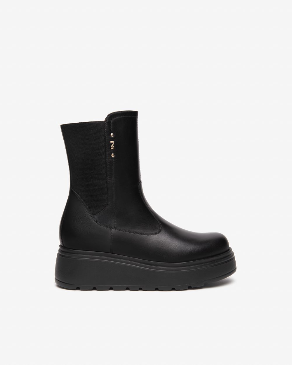 Nero Giardini I514901D Stivaletti Donna in Pelle e Tessuto