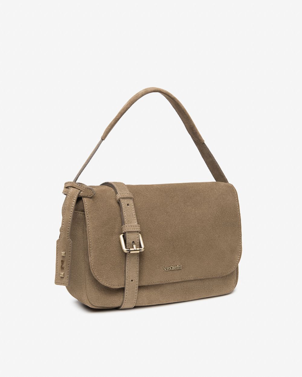 Nero Giardini I544042D Borsa a Spalla da Donna in Pelle