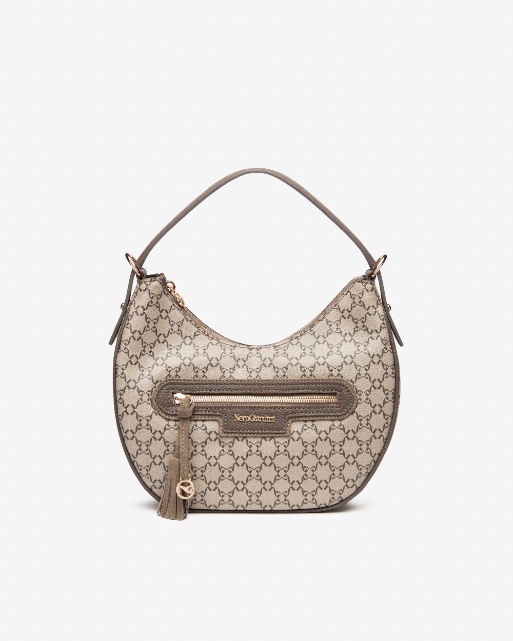 Nero Giardini I544062D Borsa Hobo da Donna in Materiale Tecnico
