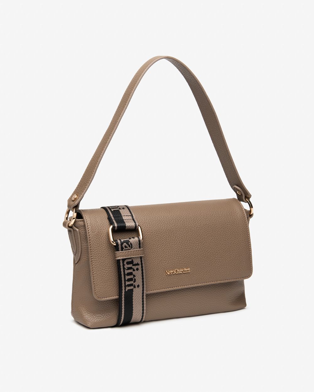 Nero Giardini I544085D Borsa a Spalla da Donna in Materiale Tecnico