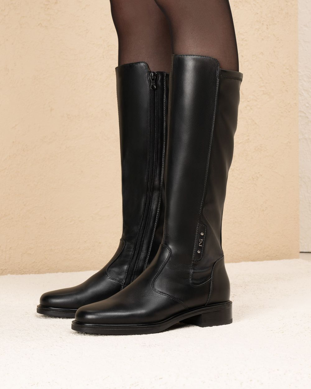 Nero Giardini I308812D Stivali Donna in Pelle e Materiale Tecnico
