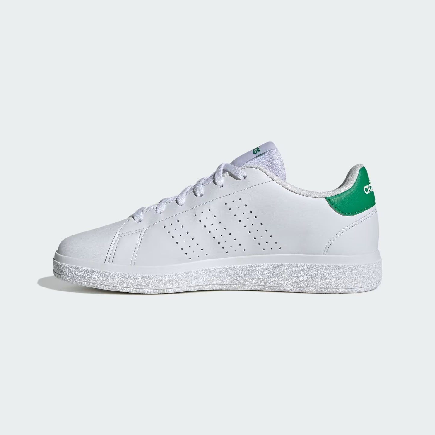 Adidas ID3889 Scarpe Advantage Base 2.0 Junior Cloud White / Cloud White / Green