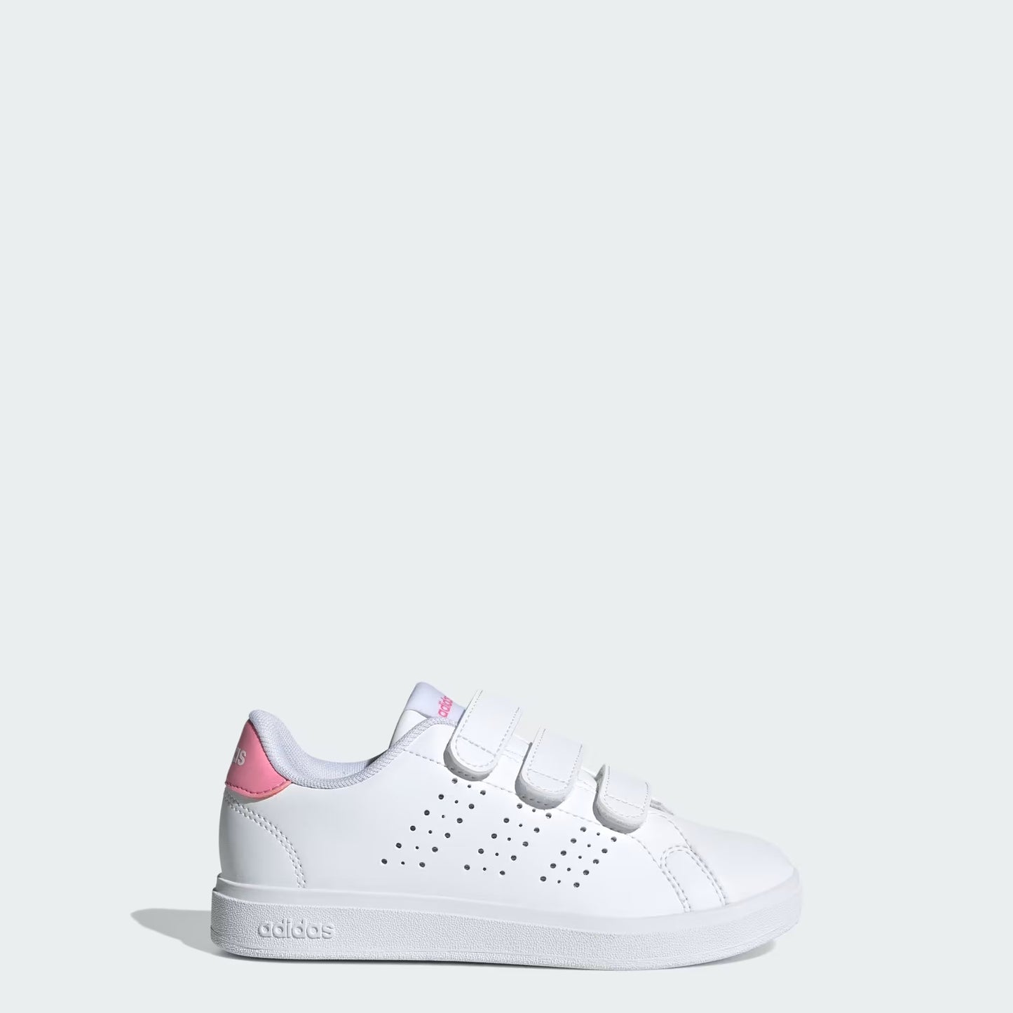 Adidas ID1305 Scarpe Advantage Base 2.0 Kids Cloud White / Bliss Pink / Core Black