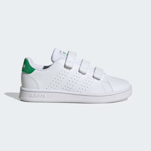 GW6494 Adidas advantage court lifestyle hook-and-loop Cloud White / Green / Core Black