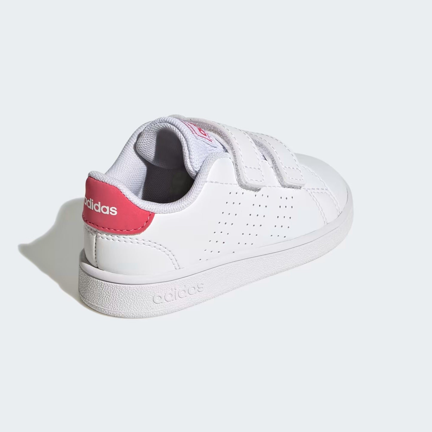 Adidas GW6501 Scarpe Advantage Lifestyle Court Due con chiusura a strappo Cloud White / Real Pink / Core Black
