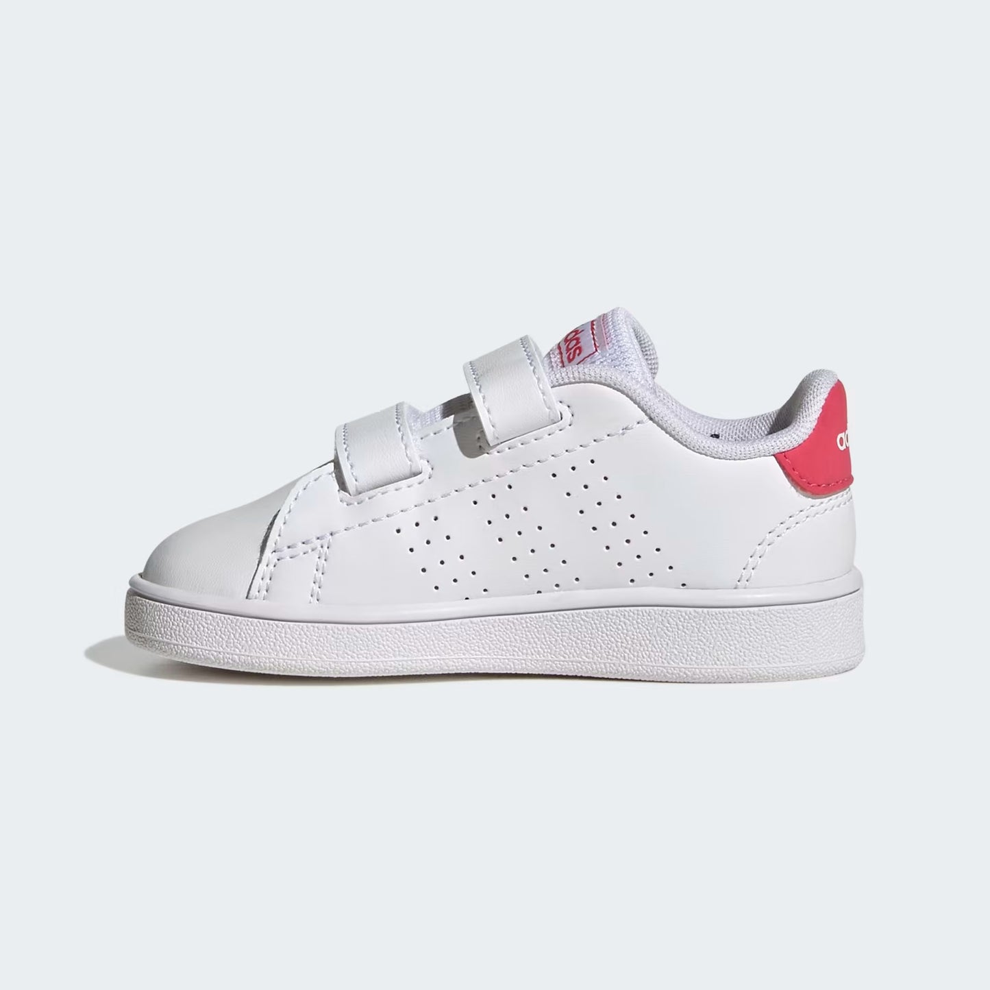 Adidas GW6501 Scarpe Advantage Lifestyle Court Due con chiusura a strappo Cloud White / Real Pink / Core Black